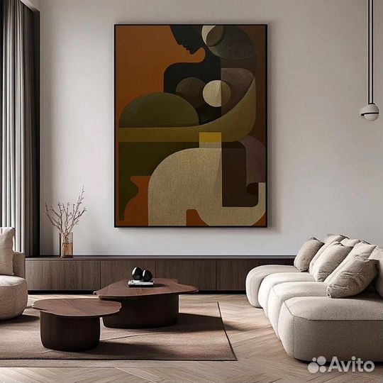 Картина интерьерная геометрическая абстракция