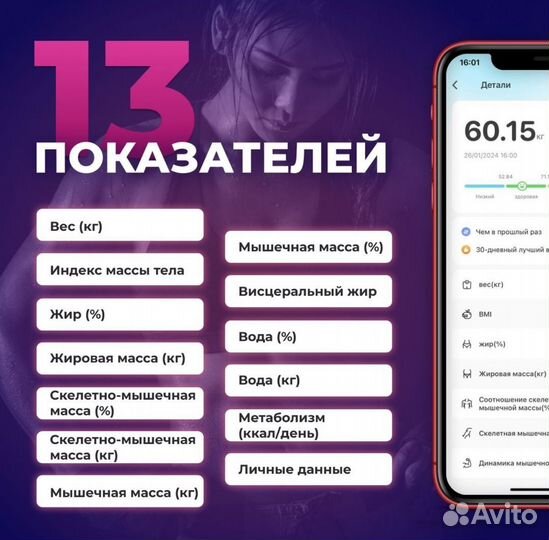 Весы напольные умные