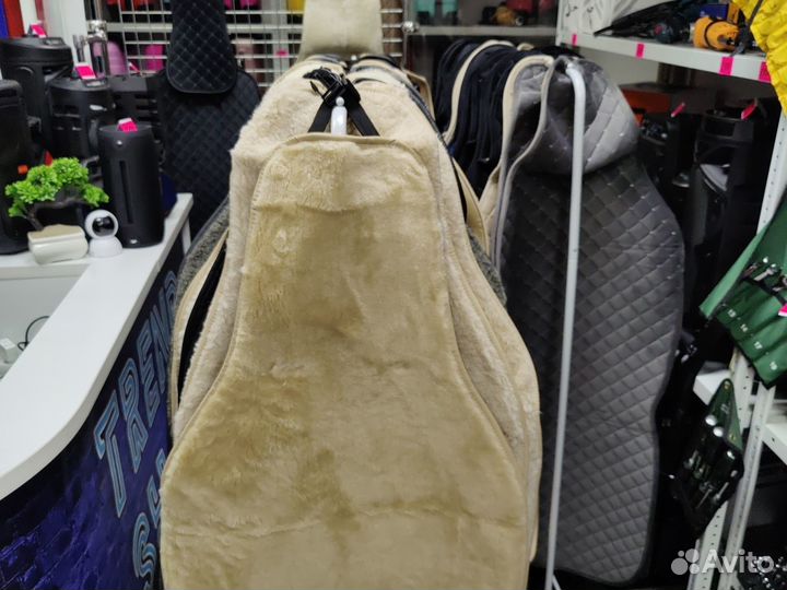 Меховые накидки из шерсти бежевые