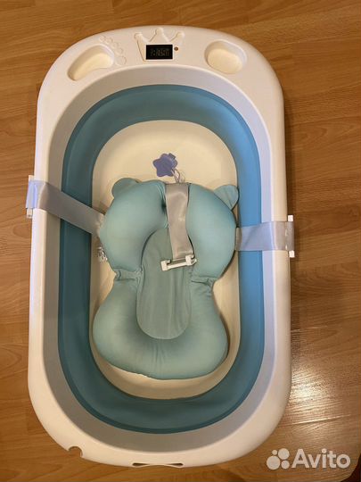 Ванночка для купания складная с термометром