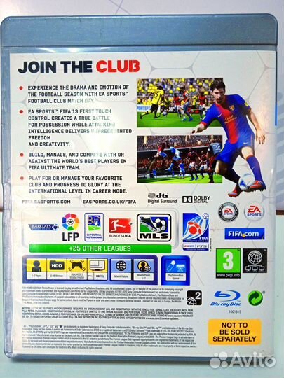 Диск для PS3 FIFA 13 б/у с гарантией