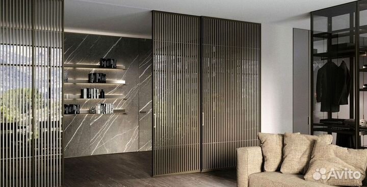 Раздвижная реечная дверь