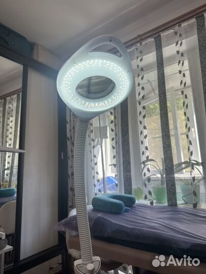 Лампа лупа напольная