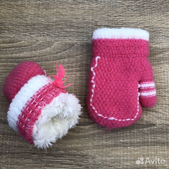 Варежки перчатки детские, для девочки