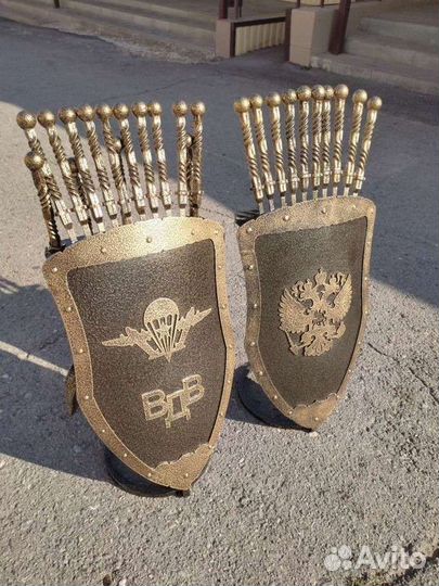 Вдв подставка для шампуров Герб России