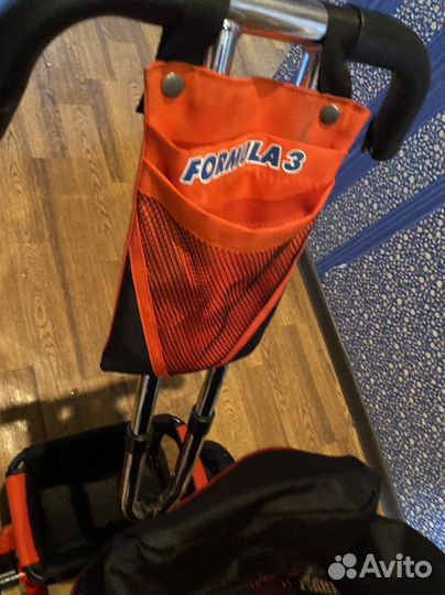 Детский трехколесный велосипед-коляска