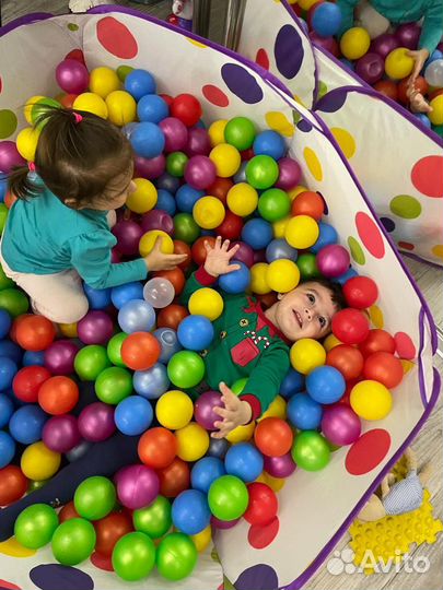 Детская палатка с тоннелем, бассейном и шариками