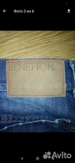 Юбка джинсовая benetton