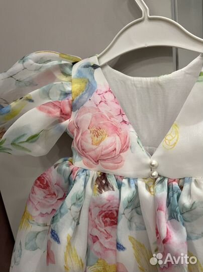 Платье для новорожденной девочки 80