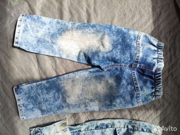 Джинсовый костюм для мальчика 92