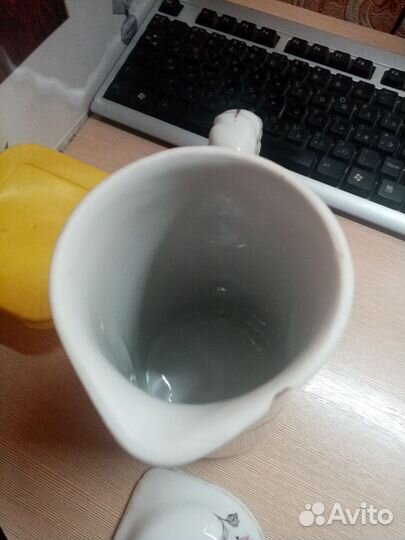 Кувшин старинный с крышкой, дулево