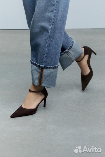 В наличии Замшевые туфли zara 39