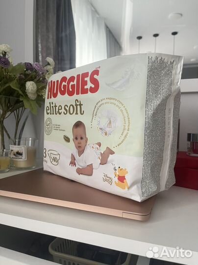 Подгузники huggies elite soft