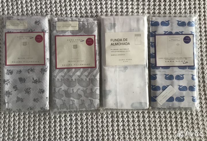 Zara home новые наволочки 60/60
