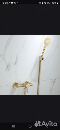 Смеситель для ванны с душем латунь