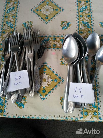 Аллюминевые ложки и вилки