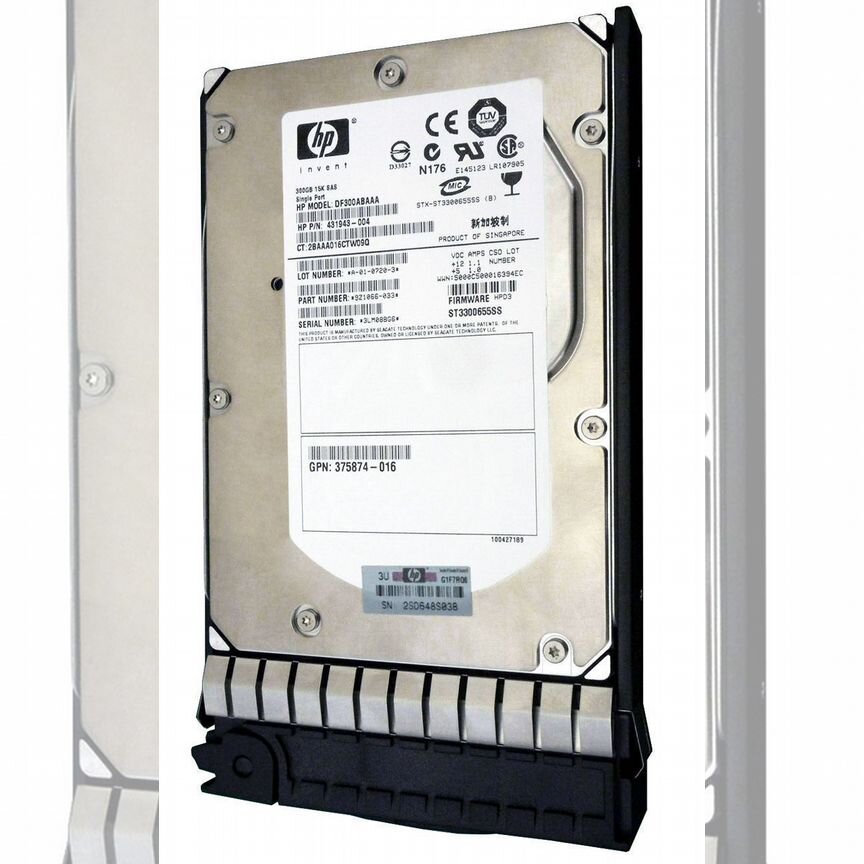 [375874-015] Жесткий Диск Hp Df300abaaa 300gb Sas 3,5" Hdd 375874-015