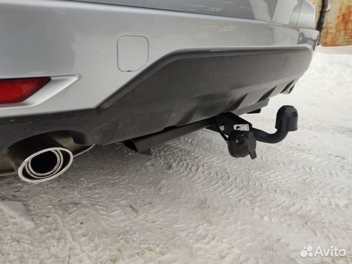 Фаркоп на Субару Форестер 2008-12 без выреза бамп