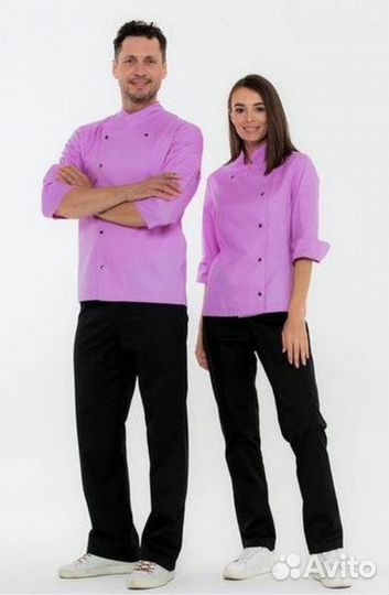 Белый китель поварской мужской