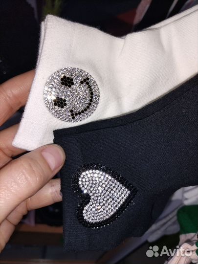 Носки со стразами