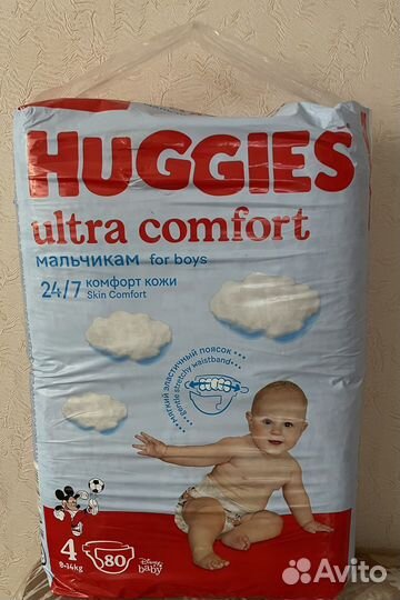 Подгузники huggies ultra comfort 4
