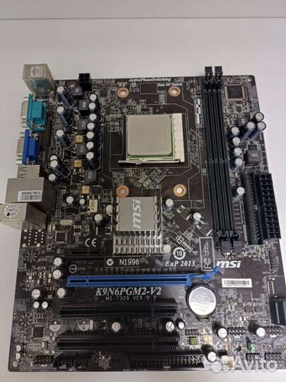 Материнская плата с процессором