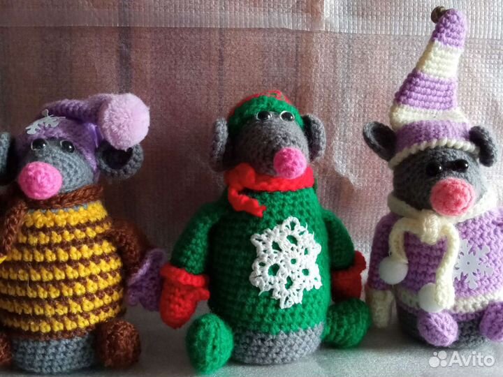 Игрушка Мышонок-3шт