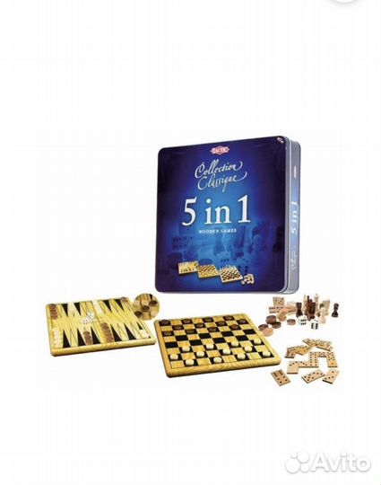 Шахматы/шашки/нарды/домино/крестики-нолики 5 в 1