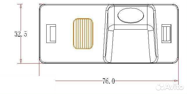 Камера з/в в штатное место для audi A4, A5, Q5, TT