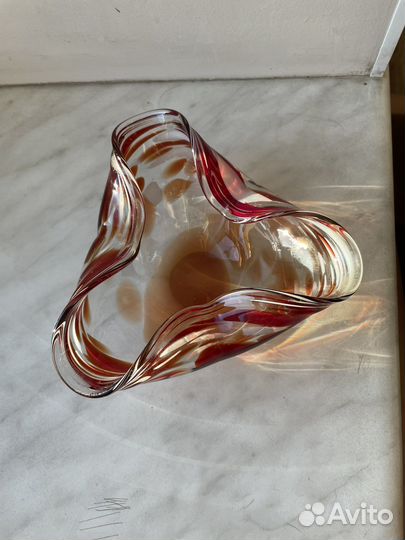 Чешское стекло ваза