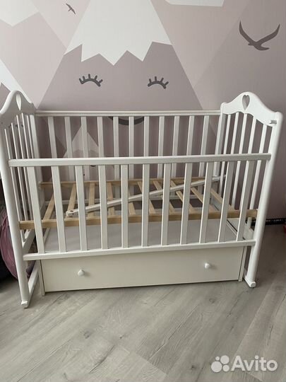 Кроватка детская + икея одеяло, подушка