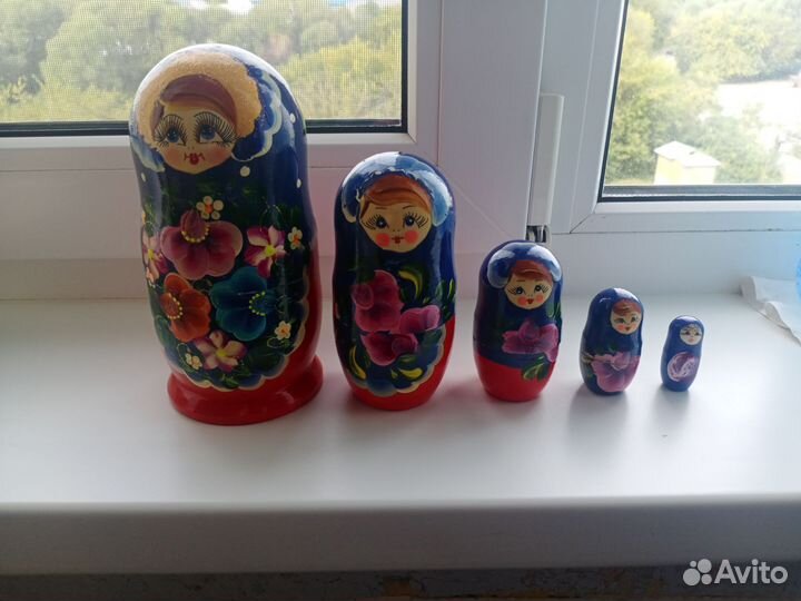 Матрешка деревянная 5в1