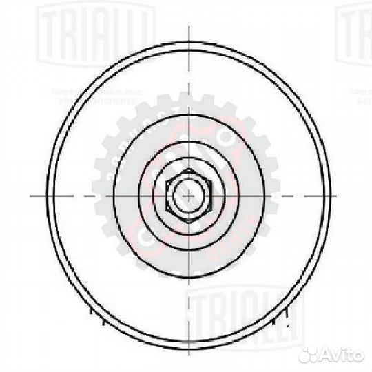 Ролик приводного ремня для автомобилей Chevrolet C