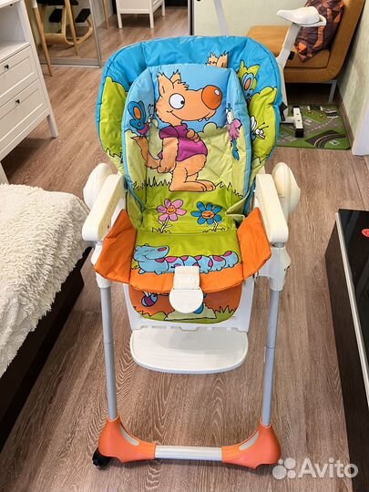 Стульчик Chicco polly 2 в 1 Wood friends