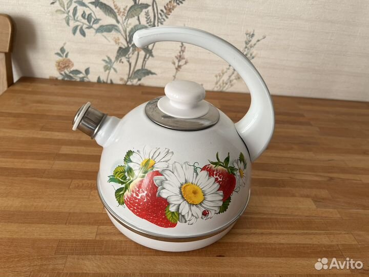 Чайник эмаль со свистком 3,5л