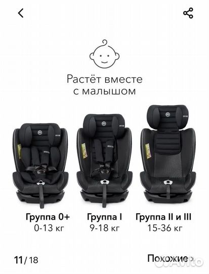 Детское автокресло от 0