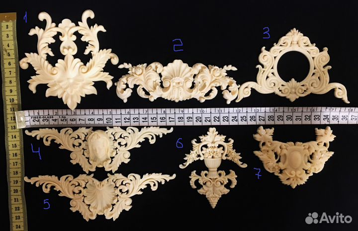 Декоративные элементы (отливки) для творчества