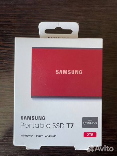 Внешний SSD Samsung Portable T7 2TB