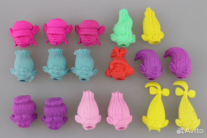 Ластики Тролли из пятёрочки для коллекции