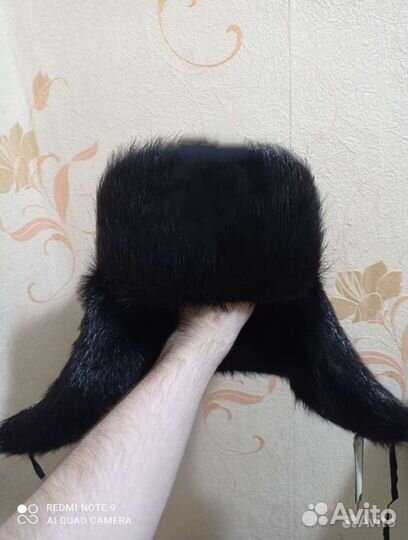 Шапка мужская новая полная из натур меха нутрии