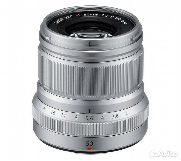 Объектив Fujifilm XF 50mm f/2 R WR серебро