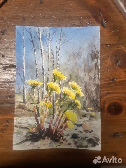 Акварель картина