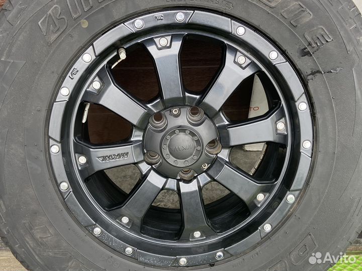 Диски 4шт. MKW R16 с шинами Bridgestone Dueler A/T