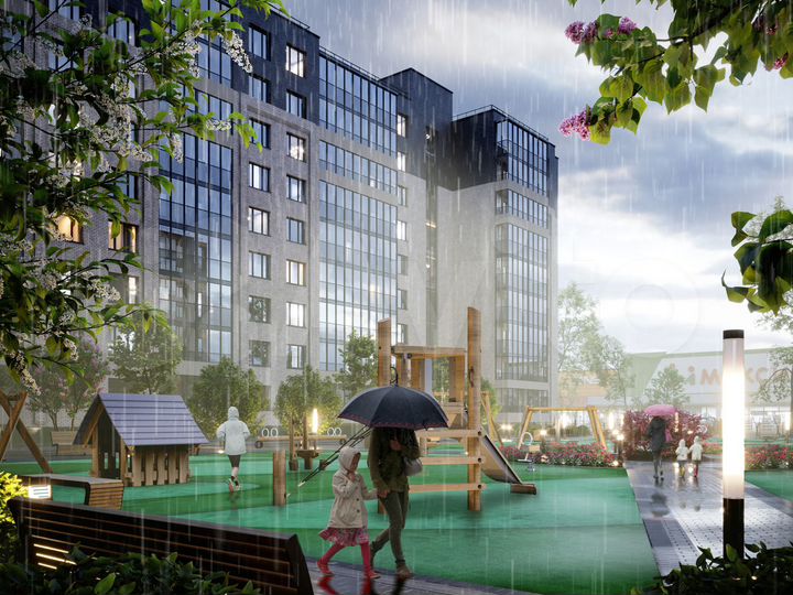 Квартира-студия, 29,6 м², 9/9 эт.