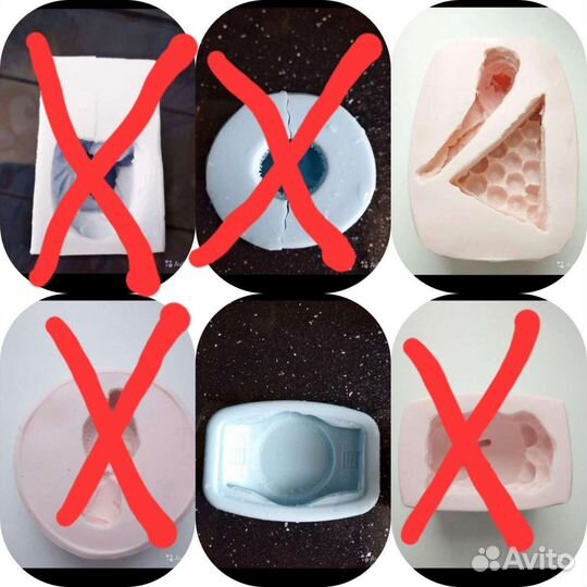 Формы для мыла и свечей из силикона