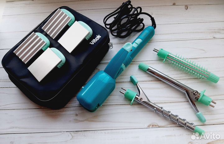 Плойка выпрямитель гофре набор Vitek