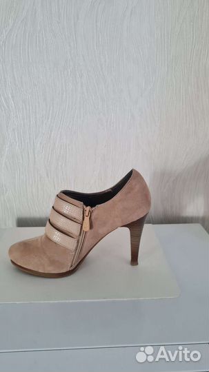 Ботильоны женские 38 размер натуральная замша