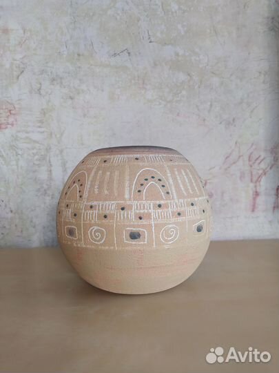 Ваза керамическая в форме шара 14 см