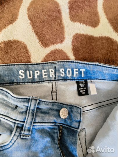 Джинсы узкие голубые детские на 11-12 лет, EUR 152