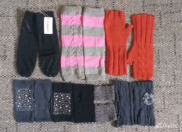 Пакетом аксессуары женск+митенки.Цена за всё